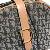 クリスチャン・ディオール Christian Dior ダブルサドルトートバッグ カーキ トロッターキャンバス レディース トートバッグ