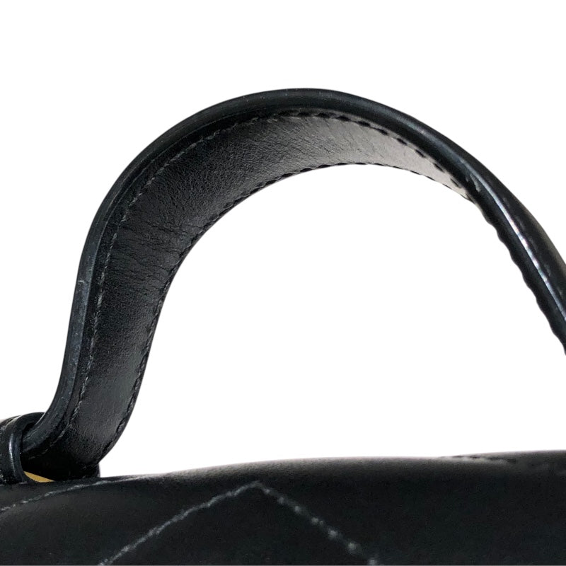 GUCCI ショルダーバッグ シマ GG レザー A4可能 ブラック メンズ