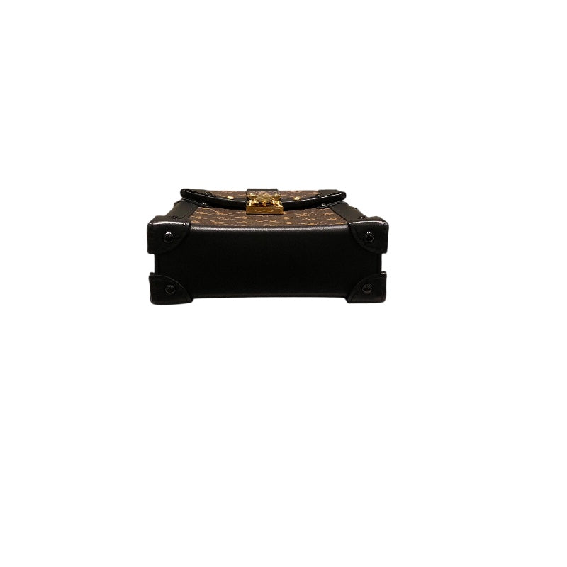 ルイ・ヴィトン LOUIS VUITTON ポシェットトランクヴェルティカル M63913 ブラウンゴールド金具 PVC レディース ショルダーバッグ