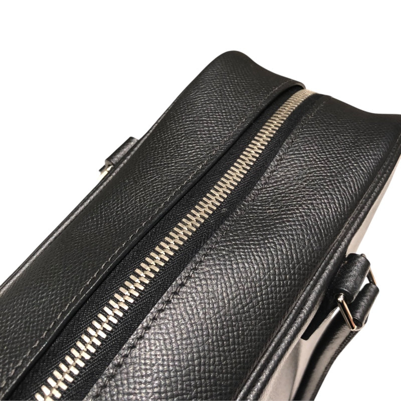 エルメス HERMES プリュム28 □ ブラック　SV金具 エプソン レディース ハンドバッグ