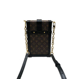 ルイ・ヴィトン LOUIS VUITTON ポシェットトランクヴェルティカル M63913 ブラウンゴールド金具 PVC レディース ショルダーバッグ