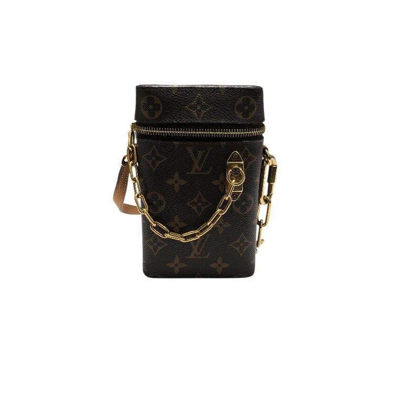 ルイ・ヴィトン LOUIS VUITTON フォーンボックス M44914 ブラウンゴールド金具 PVC レディース ショルダーバッグ
