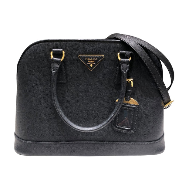 プラダ PRADA サフィアーノハンドバッグ 1BA567 ブラック/GD金具 サフィアーノハンドバッグ レディース ハンドバッグ