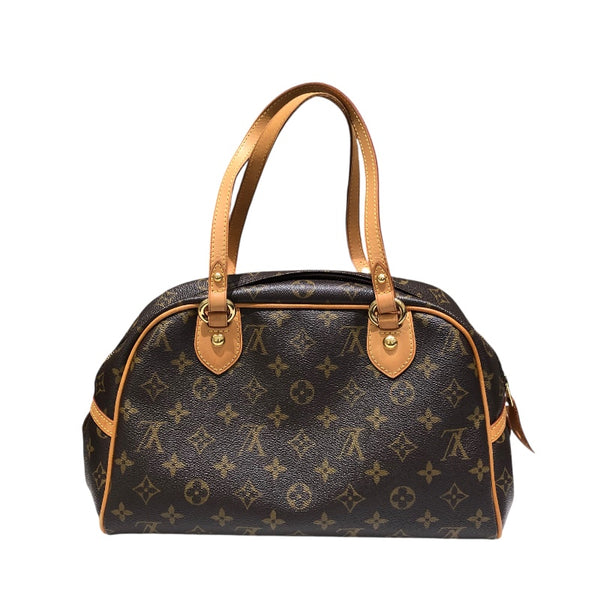 ルイ・ヴィトン LOUIS VUITTON モントルグイユＧＭ Ｍ95566 ブラウン PVC レディース ショルダーバッグ