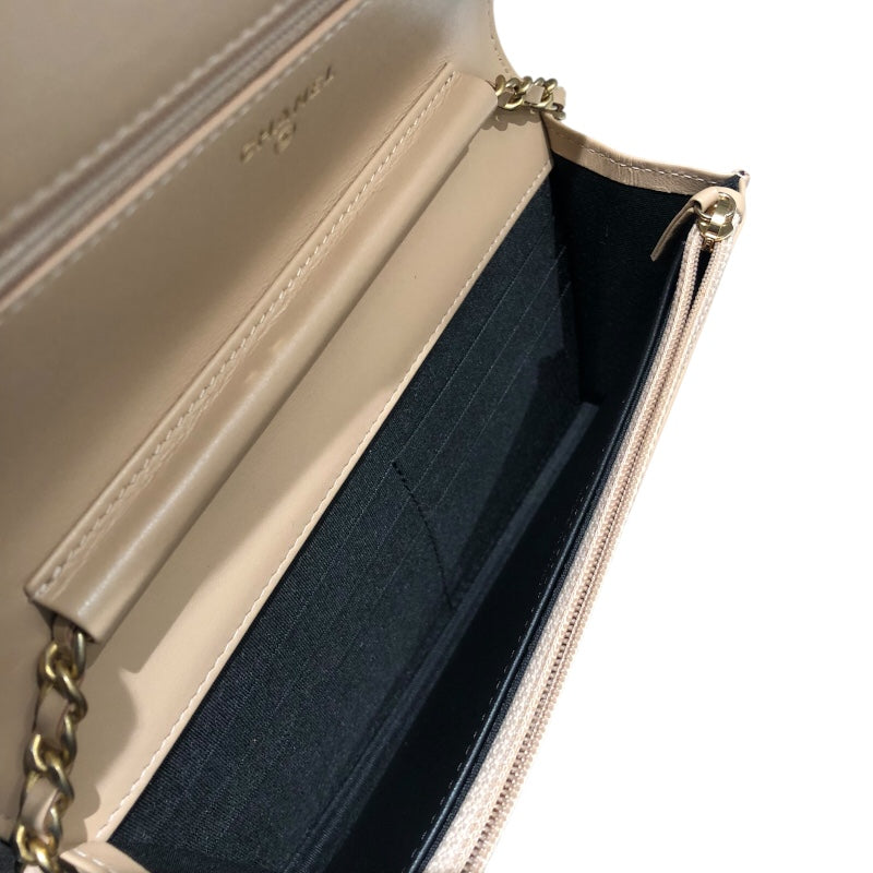 シャネル CHANEL CCフィグリーチェーンウォレット A84451