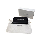 バレンシアガ BALENCIAGA エブリデイ　ロングジップウォレット ブラック レザー ユニセックス 長財布