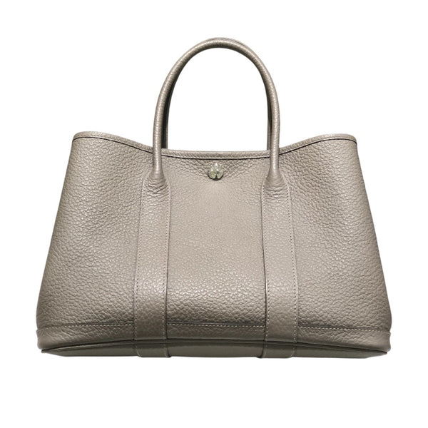 エルメス HERMES ガーデンパーティTPM A刻 グリアスファルト　SV金具 カントリー レディース ハンドバッグ