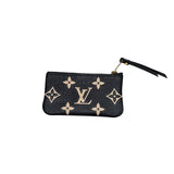 ルイ・ヴィトン LOUIS VUITTON ポシェット・クレ M80885 黒 モノグラム・アンプラント ユニセックス キーケース