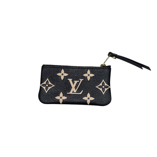 ルイ・ヴィトン LOUIS VUITTON ポシェット・クレ M80885 黒 モノグラム・アンプラント ユニセックス キーケース