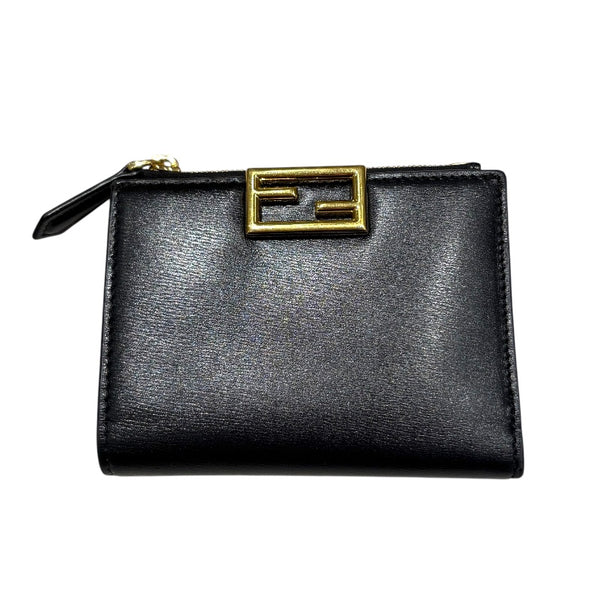 フェンディ FENDI コンパクトウォレット 8M0447 ブラック GD金具