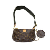 ルイ・ヴィトン LOUIS VUITTON ミュルティ・ポシェット・アクセソワール M44813 緑 モノグラム ユニセックス ショルダーバッグ
