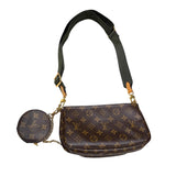 ルイ・ヴィトン LOUIS VUITTON ミュルティ・ポシェット・アクセソワール M44813 緑 モノグラム ユニセックス ショルダーバッグ