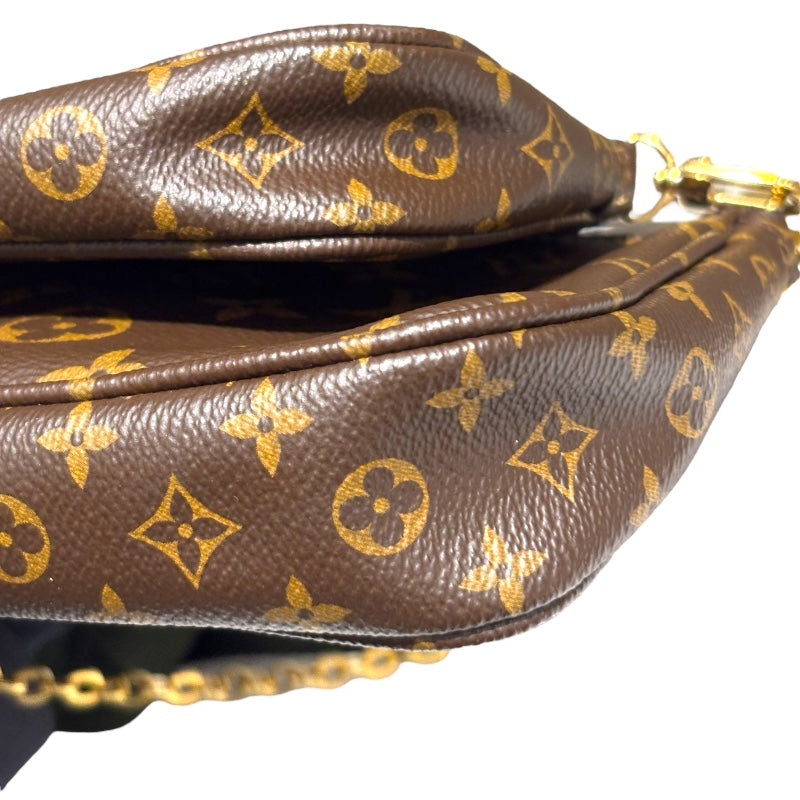 ルイ・ヴィトン LOUIS VUITTON ミュルティ・ポシェット・アクセソワール M44813 緑 モノグラム ユニセックス ショルダーバッグ