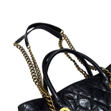 シャネル CHANEL 2WAYチェーントートバッグ A67155 ブラック GD金具 キャビアスキン レディース ハンドバッグ