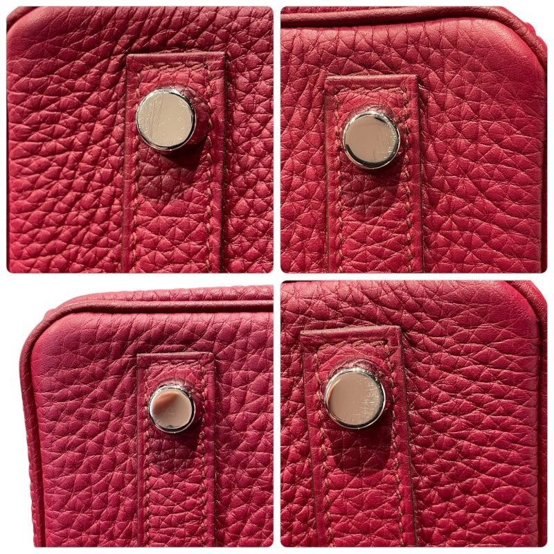 エルメス HERMES バーキン25 U刻 ルージュグレナ/シルバー金具 トリヨン レディース ハンドバッグ