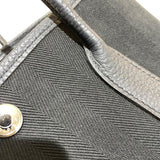エルメス HERMES ガーデンパーティTPM Z刻 ブラック・ブルーインディゴ　SV金具 トワル・ネゴンダ レディース トートバッグ