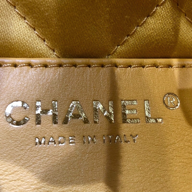 シャネル CHANEL CHANEL22ミニ AS3980 イエロ x ゴールド金具 シャイニーカーフ レディース ショルダーバッグ