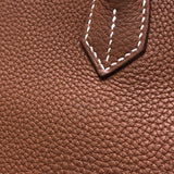 エルメス HERMES バーキン35 Z刻印 ゴールド x シルバー金具 トゴ レディース ハンドバッグ