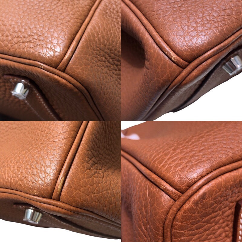 エルメス HERMES バーキン35 Z刻印 ゴールド x シルバー金具