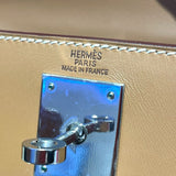 エルメス HERMES ケリー28 □G刻 ナチュラル　SV金具 シャモニー レディース ショルダーバッグ