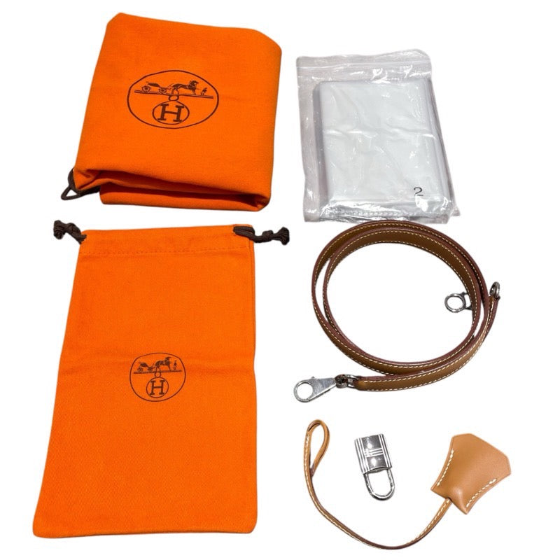 エルメス HERMES ケリー28 □G刻 ナチュラル　SV金具 シャモニー レディース ショルダーバッグ