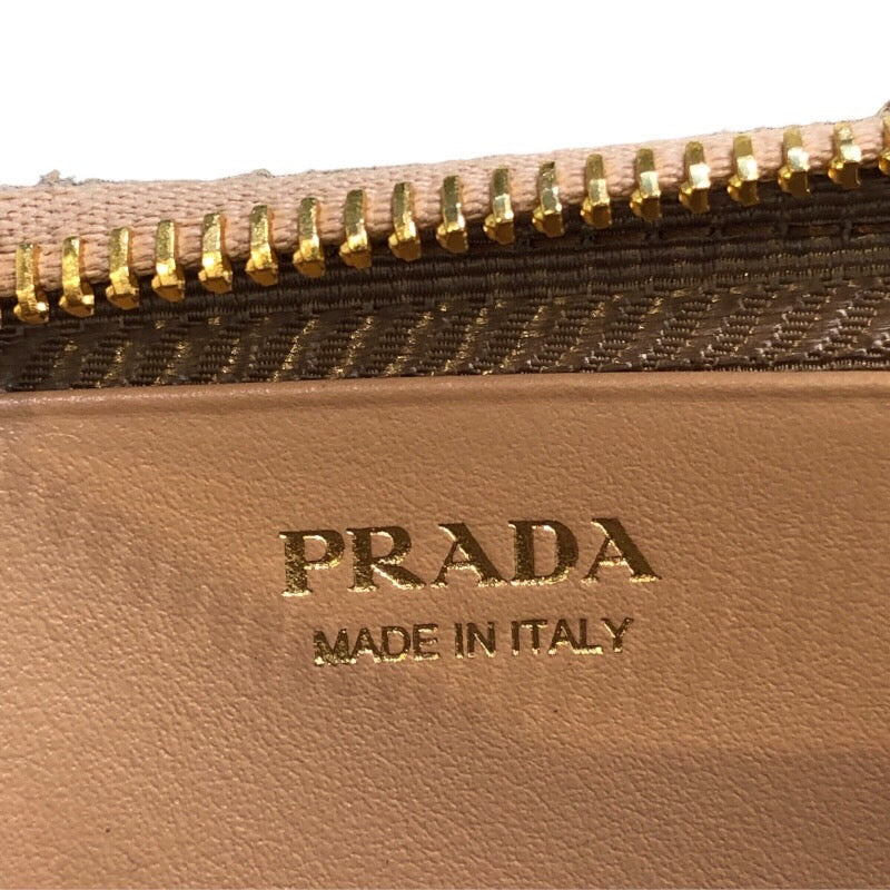 プラダ PRADA トライアングルショルダー 1NR015 ナチュラル ラフィア/レザー レディース ショルダーバッグ