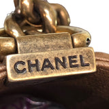 シャネル CHANEL ボーイシャネル20 ドバイ限定 A67085 ブラウンゴールド レザー レディース ショルダーバッグ