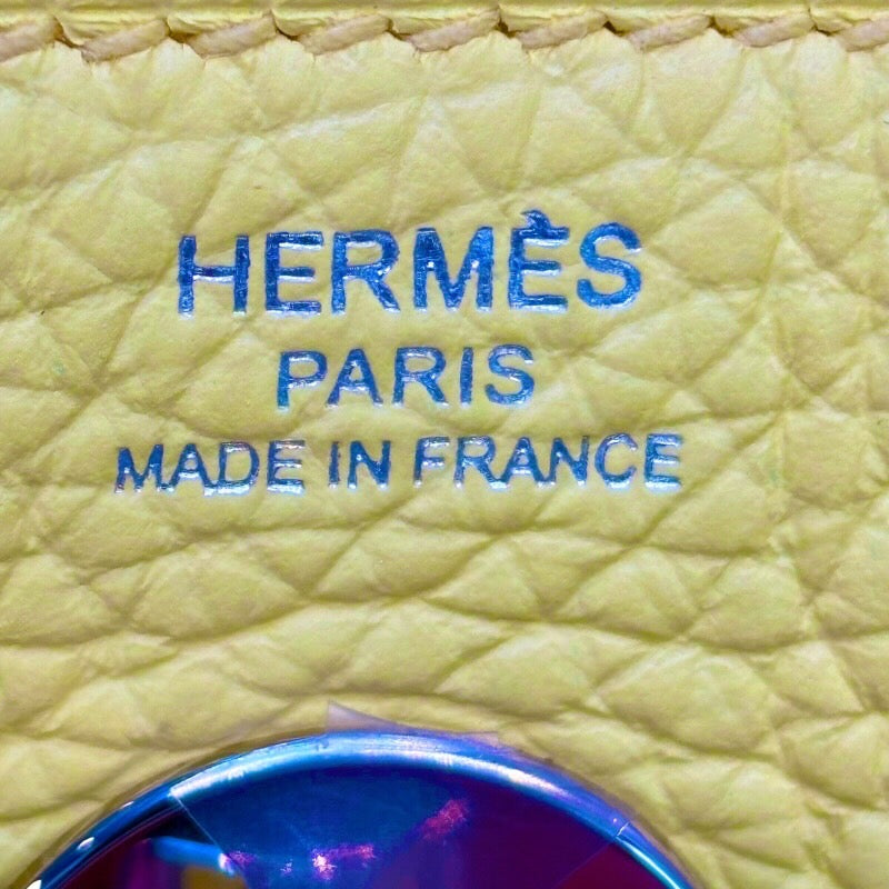 エルメス HERMES リンディ26 B刻 リモンチェッロ×シルバー金具 トリヨンクレマンス レディース ショルダーバッグ