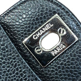 シャネル CHANEL マトラッセ25 9番台 ブラック×シルバー金具 キャビアスキン レディース ショルダーバッグ