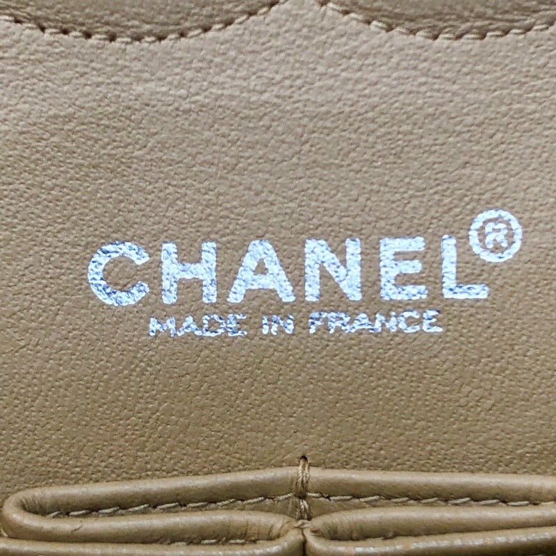 シャネル CHANEL マトラッセ25 A01112　6番台 ベージュ×シルバー金具 キャビアスキン レディース ショルダーバッグ