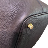 エルメス HERMES ピコタンロックPM W刻印 プルノワール×ゴールド金具 トリヨン レディース トートバッグ