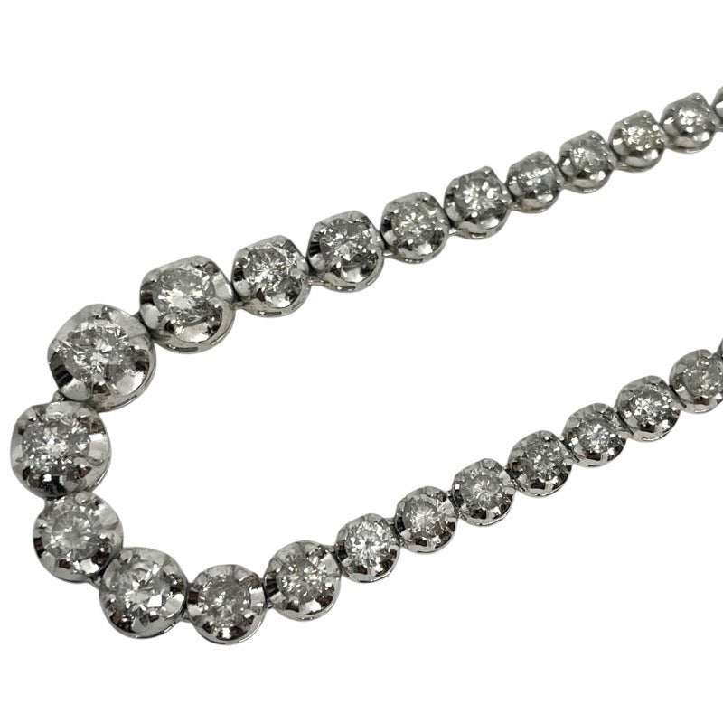 PT ダイヤテニス ネックレス D10.00ct【中古/超美品