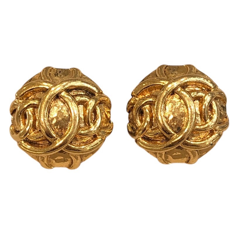シャネル CHANEL トリプルココマークイヤリング ゴールド メタル/GP アクセサリー