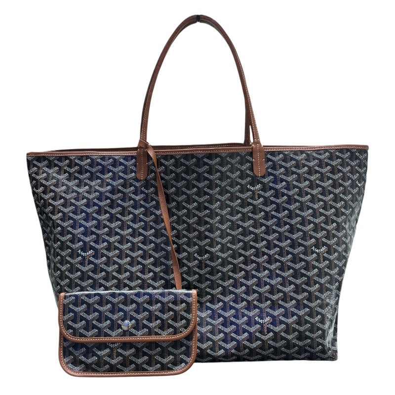 ゴヤール GOYARD サンルイGM ブラック・ブラウン PVC ユニセックス トートバッグ
