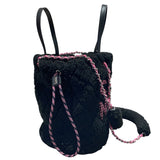 シャネル CHANEL ココネージュマトラッセチェーンショルダー AS0981 ブラック・ピンク ツイード・ムートン レディース ショルダーバッグ