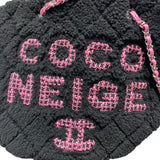 シャネル CHANEL ココネージュマトラッセチェーンショルダー AS0981 ブラック・ピンク ツイード・ムートン レディース ショルダーバッグ