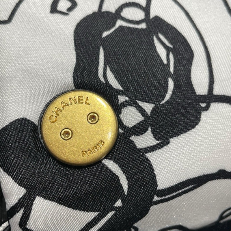 シャネル CHANEL ミニマトラッセトップハンドル ブラック・ホワイト　GD金具 ファブリック レディース ショルダーバッグ