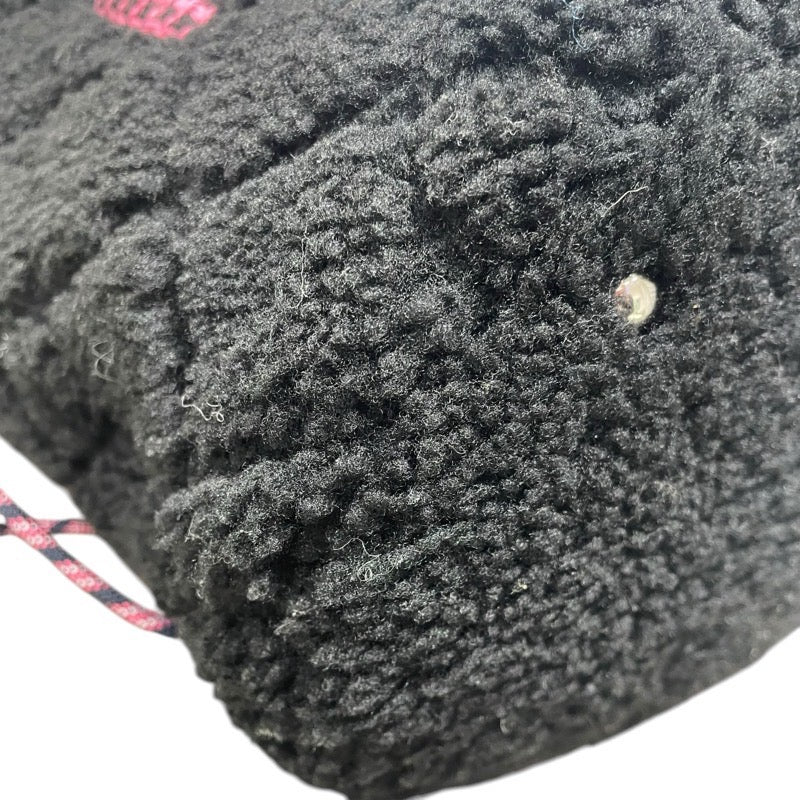シャネル CHANEL ココネージュマトラッセチェーンショルダー AS0981 ブラック・ピンク ツイード・ムートン レディース ショルダーバッグ