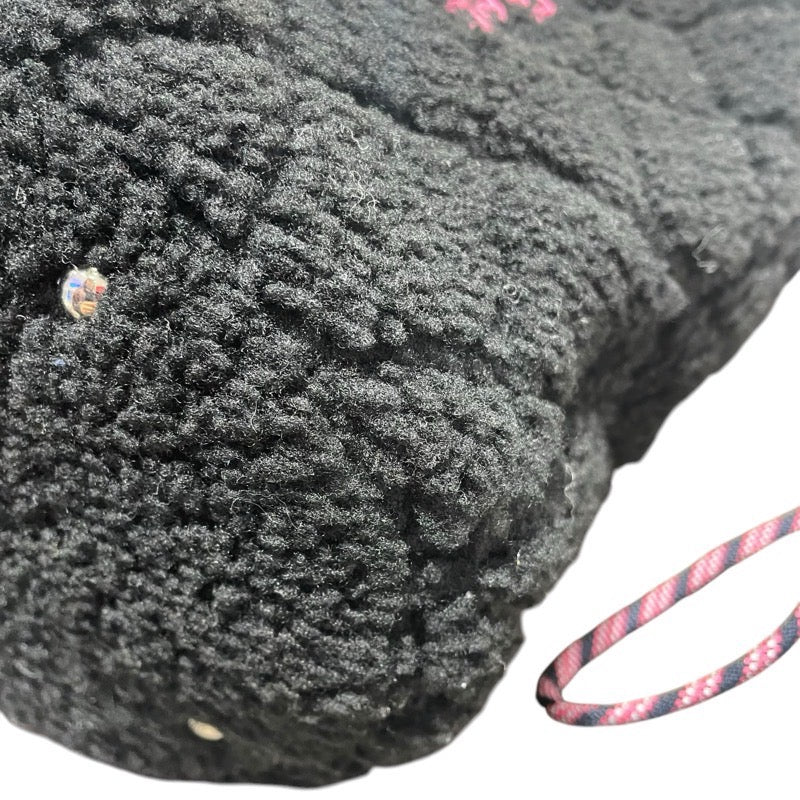 シャネル CHANEL ココネージュマトラッセチェーンショルダー AS0981 ブラック・ピンク ツイード・ムートン レディース ショルダーバッグ