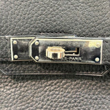 エルメス HERMES バーキン30 □M刻印 ブラック×シルバー金具 トゴ レディース ハンドバッグ