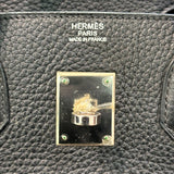エルメス HERMES バーキン30 □M刻印 ブラック×シルバー金具 トゴ レディース ハンドバッグ