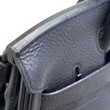 エルメス HERMES バーキン30 □M刻印 ブラック×シルバー金具 トゴ レディース ハンドバッグ