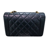 シャネル CHANEL ダイアナ25 A01165 24番台 ブラック×ゴールド金具 ラムスキン レディース ショルダーバッグ