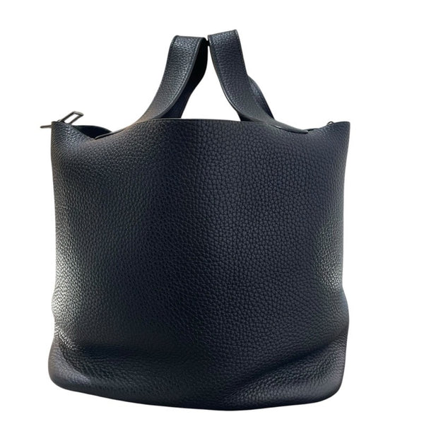 エルメス HERMES ピコタンロックMM C刻 ブラック　SV金具 トリヨン レディース ハンドバッグ