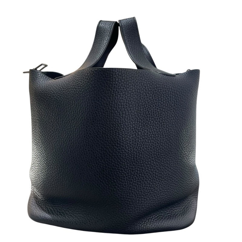 エルメス HERMES ピコタンロックMM C刻 ブラック　SV金具 トリヨン レディース ハンドバッグ