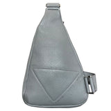 プラダ PRADA ショルダーバッグ グレー　SV金具 レザー メンズ ボディバッグ