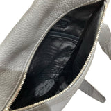 プラダ PRADA ショルダーバッグ グレー　SV金具 レザー メンズ ボディバッグ