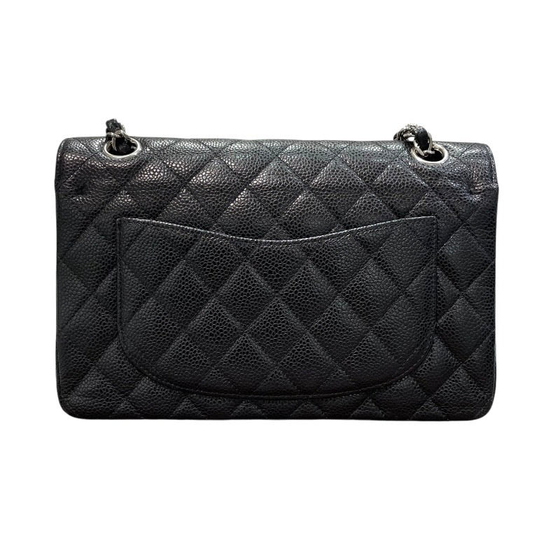 シャネル CHANEL マトラッセ23 A01113 16番台 ブラック×シルバー金具 キャビアスキン レディース ショルダーバッグ