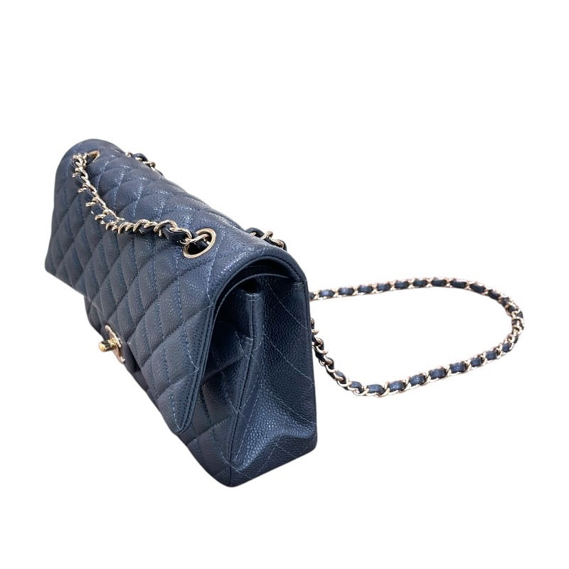 シャネル CHANEL マトラッセ25 A01112 25番台 メタリックブルー
