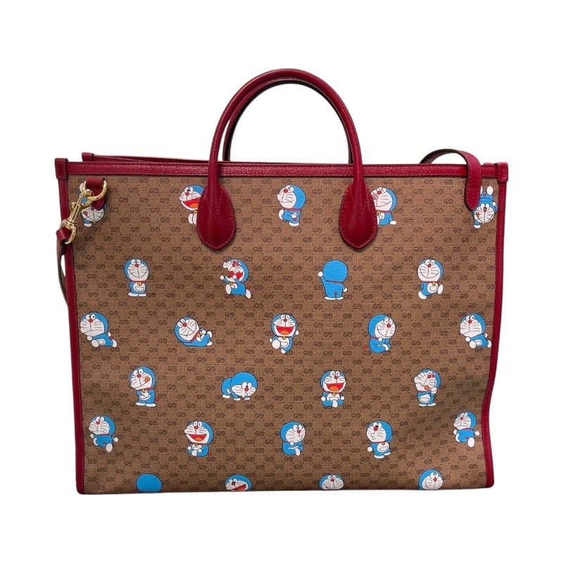 グッチ GUCCI 2WAYトートバッグ ドラえもんコラボ 653952 GGスプリーム レディース トートバッグ | 中古ブランドリユースショップ  OKURA(おお蔵)